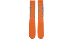 OFF-WHITE Diag Mid Socks Orange/Light Blue