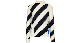 OFF-WHITE Diag Mohair Sweater Black/White