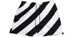 OFF-WHITE Diag Print Swim Shorts Black/White
