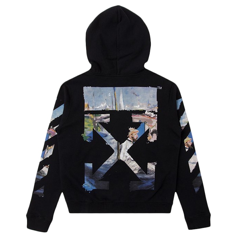 Diag multicolor store zipped hoodie