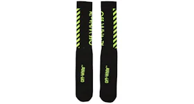 OFF-WHITE Diag Socks Black/Green