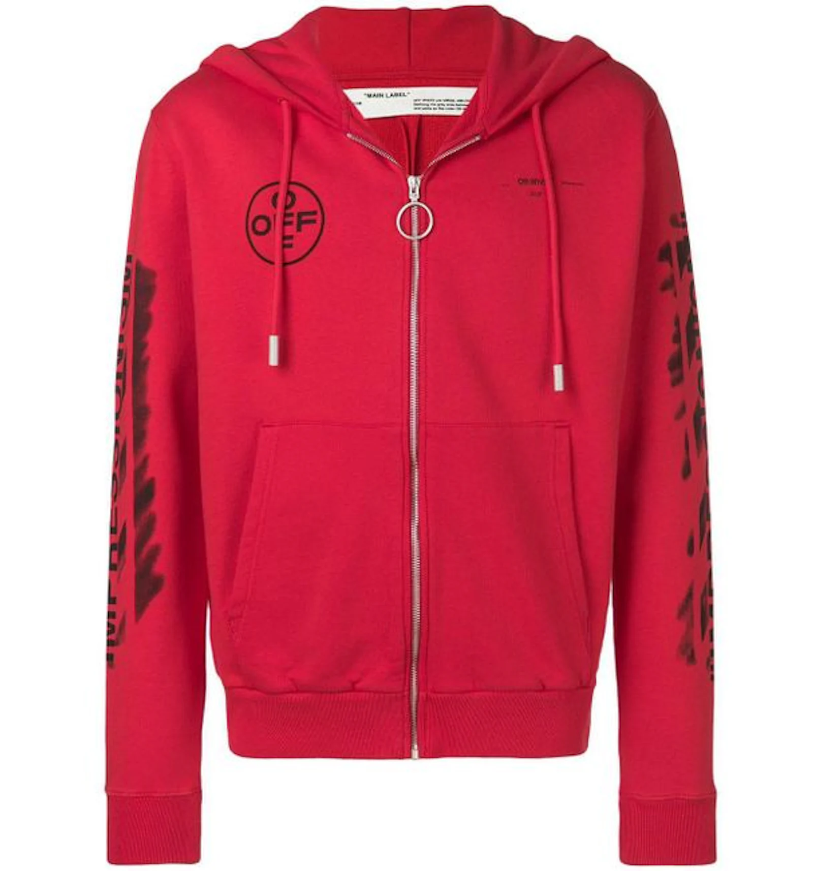 Off white black diag stencil hoodie sales