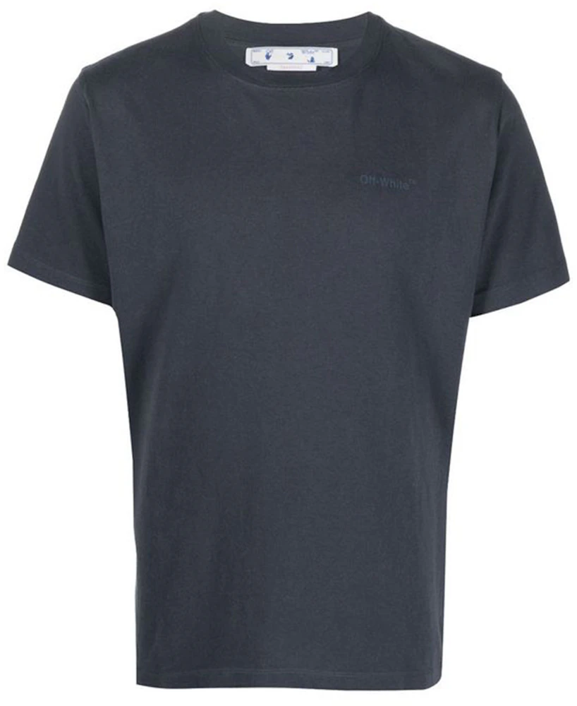 Genbruge Junior Kirkegård OFF-WHITE Diag Tab T-Shirt Space Out Blue Men's - SS22 - US