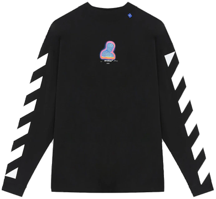 hvis du kan Morgen I fare OFF-WHITE Diag Thermo Long Sleeve T-Shirt Black/Multicolor - FW19
