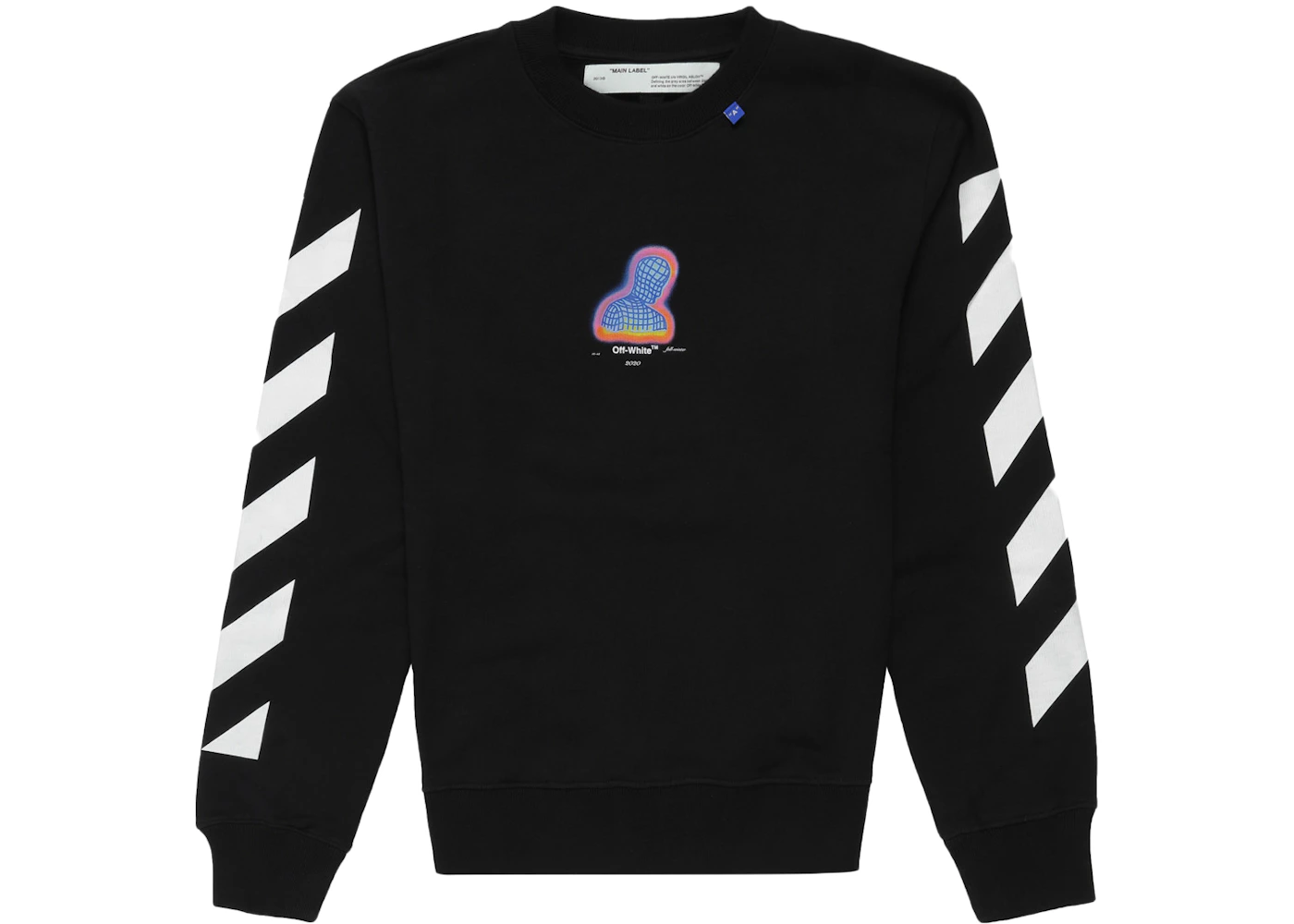 Off White Diag Gradient Crewneck Sweatshirt Off White Diag