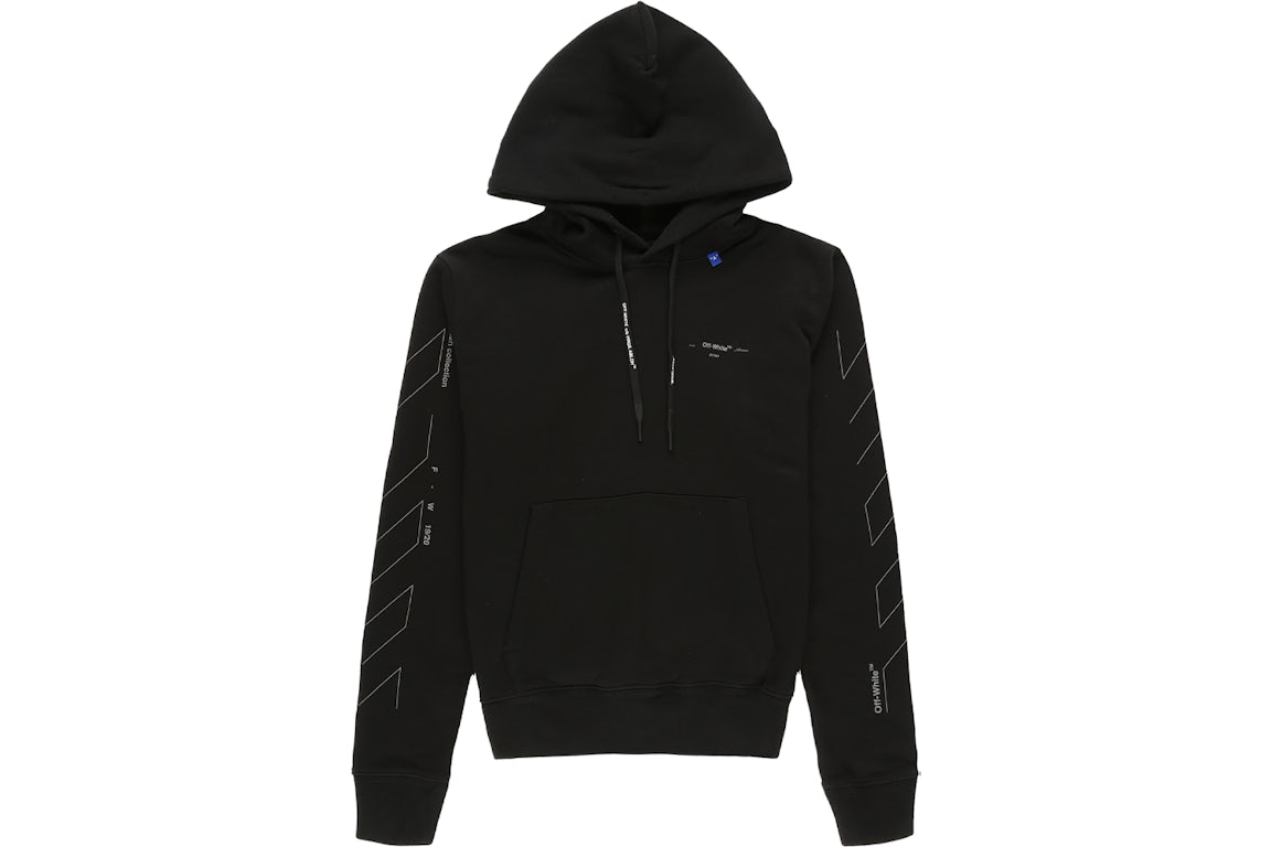 Diag unfinished slim hoodie Clearance