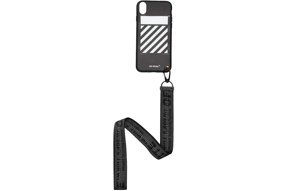 OFF-WHITE Diag iPhone X Case (SS19) Black/White