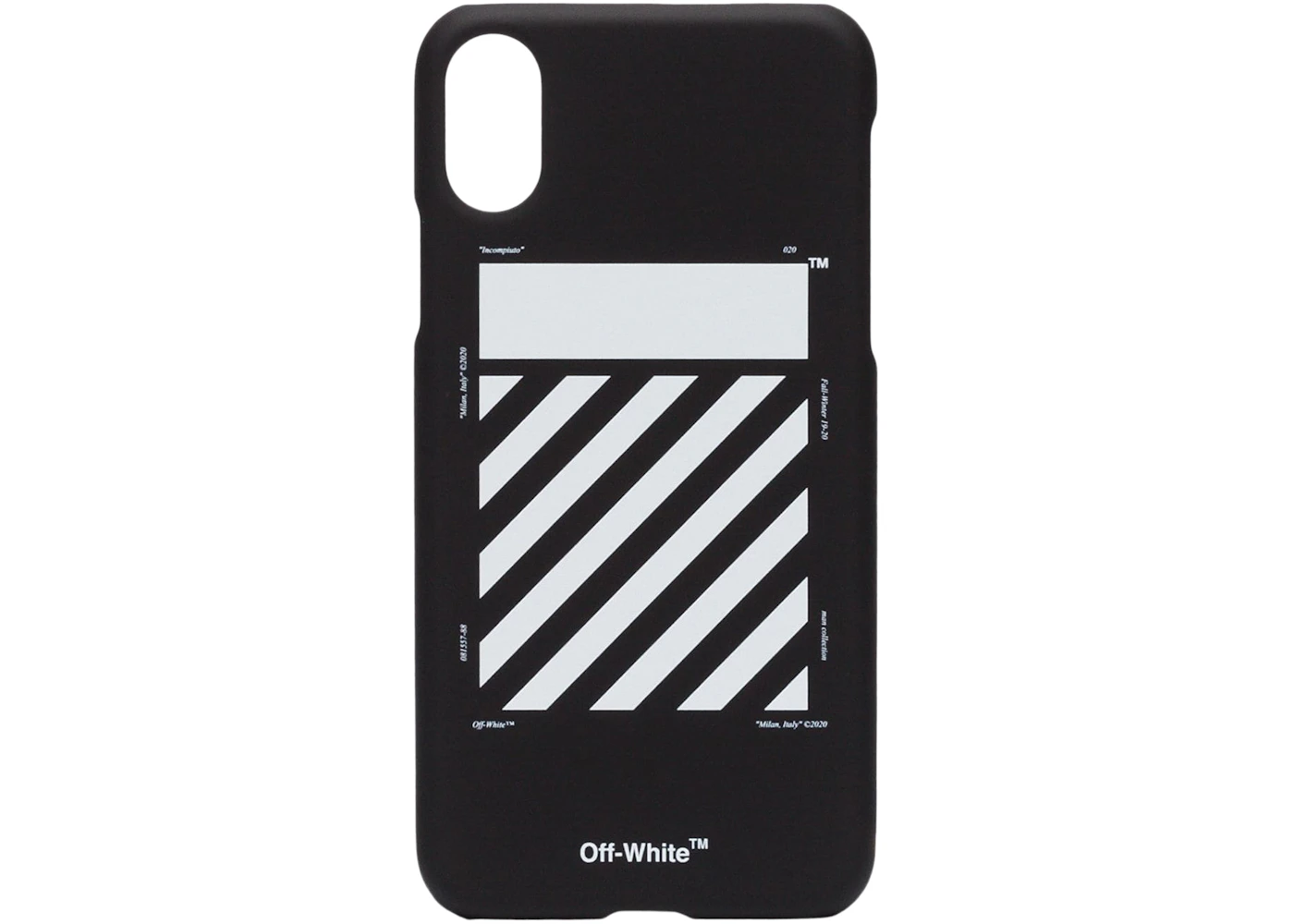 Off White Diag Iphone X Xs Case Black White Fw19 Off White Diag Iphone X Xs Case Black White Fw19