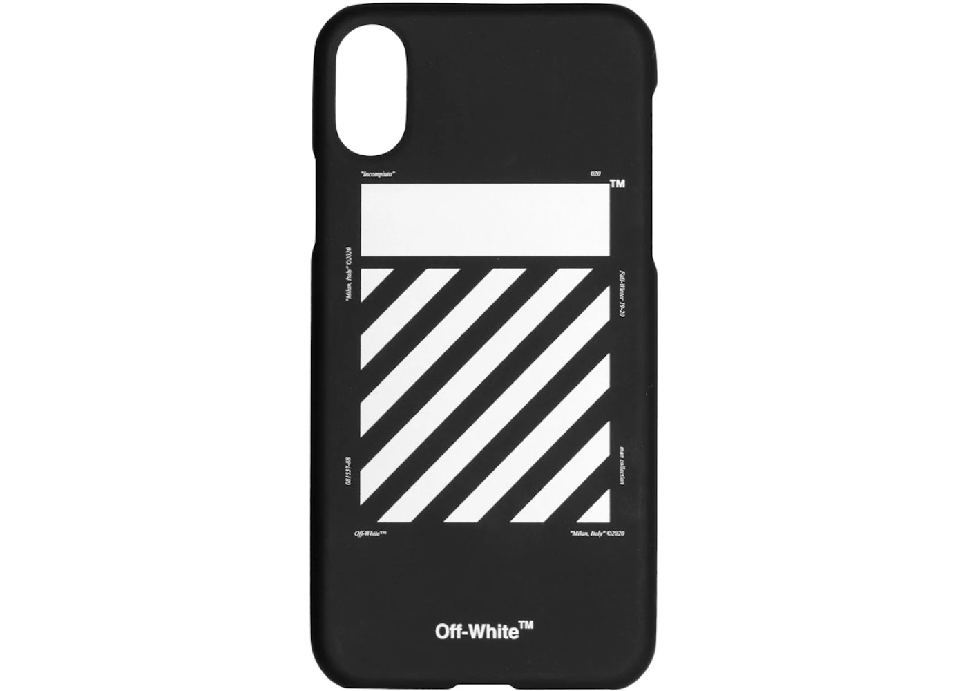 Off White Diag Iphone Xs Max Case Black White Fw19 Us Off White Diag Iphone Xs Max Case Black White Fw19 Us
