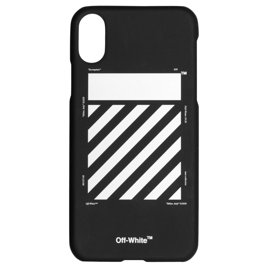 OFF-WHITE Diag iPhone XS Max Case Black/White - FW19