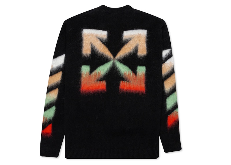 Off white diagonal sweater on sale