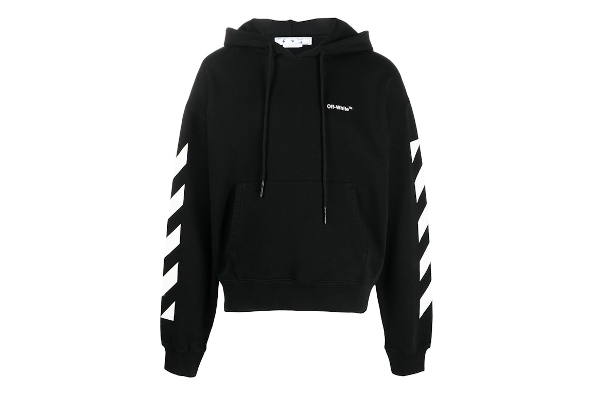 Pre-owned Off-white Diagonal Helvetica Oversized Hoodie Black/white