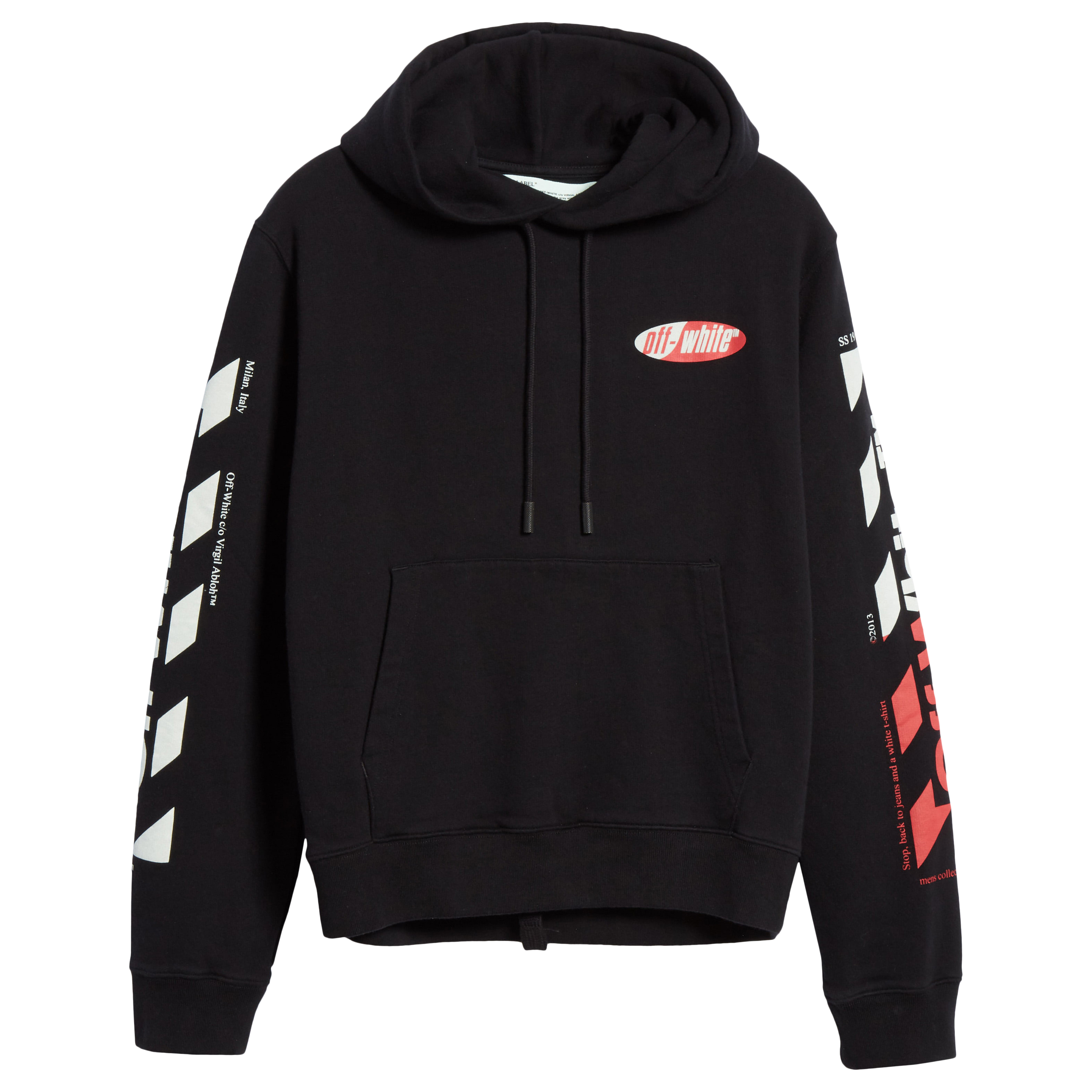 Off-White SLANTED LOGO OVER HOODIE