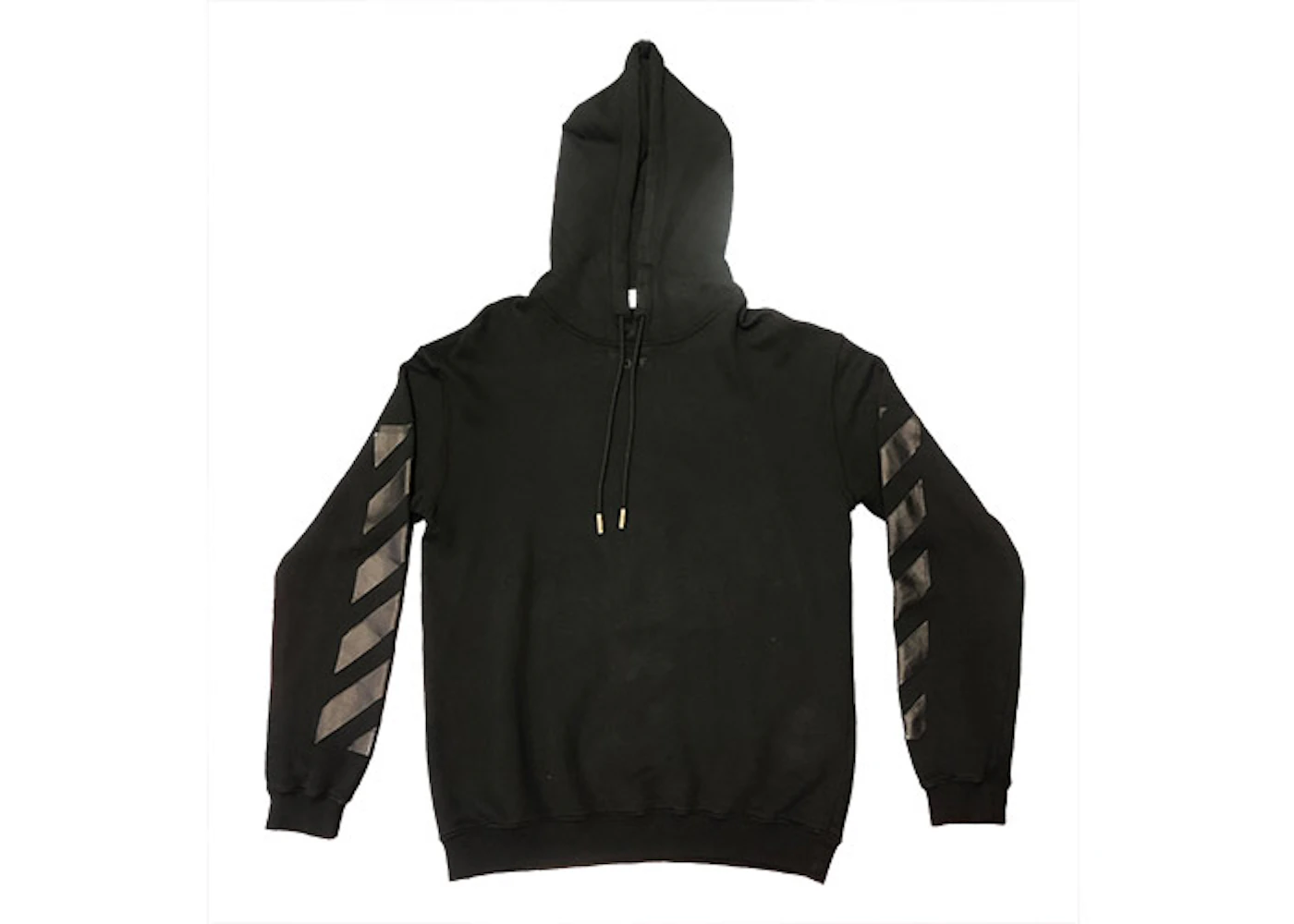 Off white hoodie black white stripes Clearance