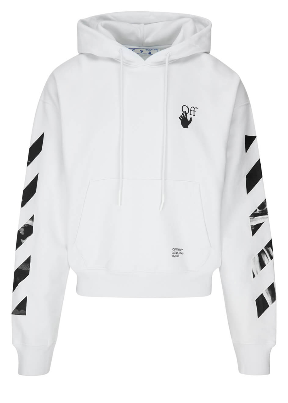 Black diagonal arrows logo sales hoodie