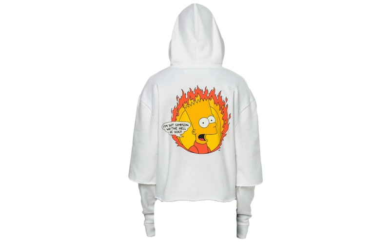 Bart simpson discount off white hoodie