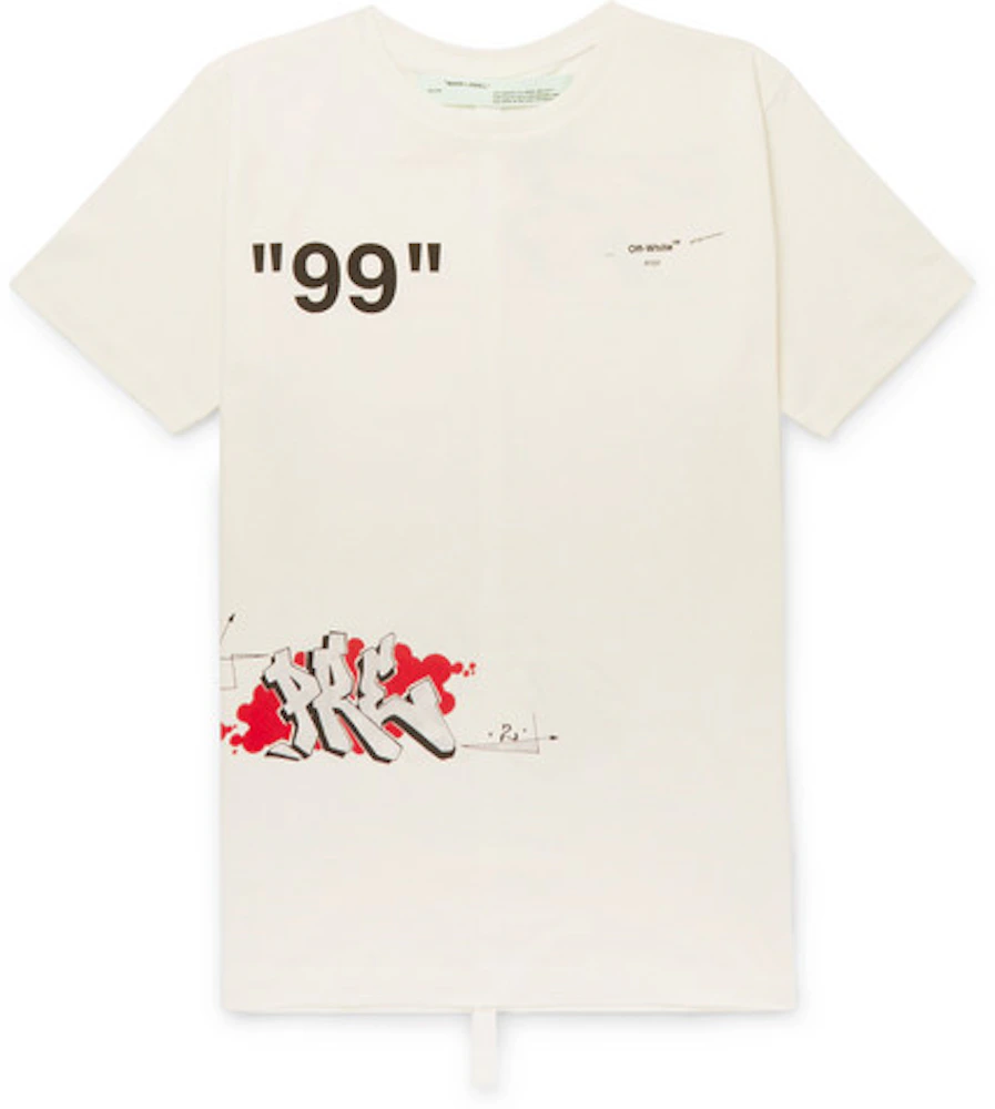 OFF-WHITE Dondi White Print T-shirt - SS19 Men's - US