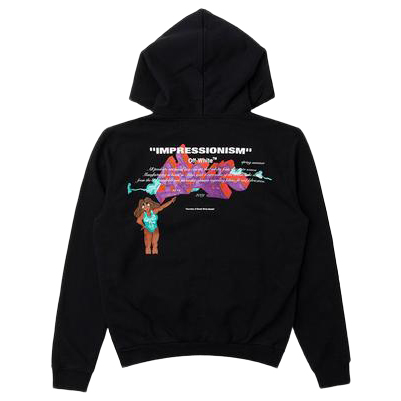 OFF-WHITE Dondi White Woman Zip Up Hoodie Black/Multicolor Men's - SS19 - US