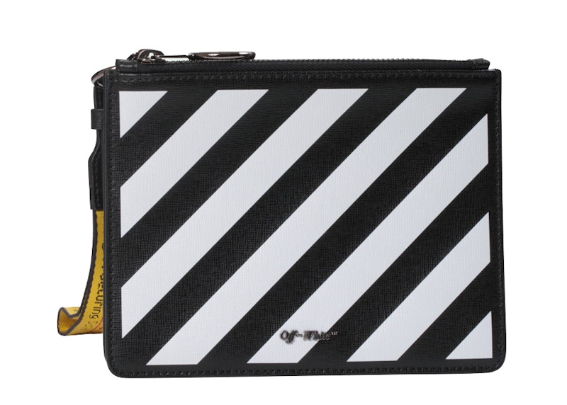 off white diagonal pouch