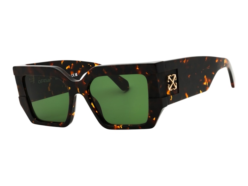 Pre-owned Off-white Offwhite Dover Sunglasses In Havana Green (oeri148s25pla0016055)
