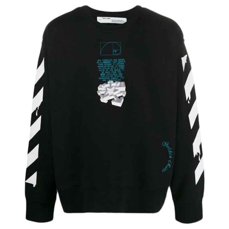 OFF-WHITE Dripping Arrows Incompiuto Sweatshirt Black Men's - SS20