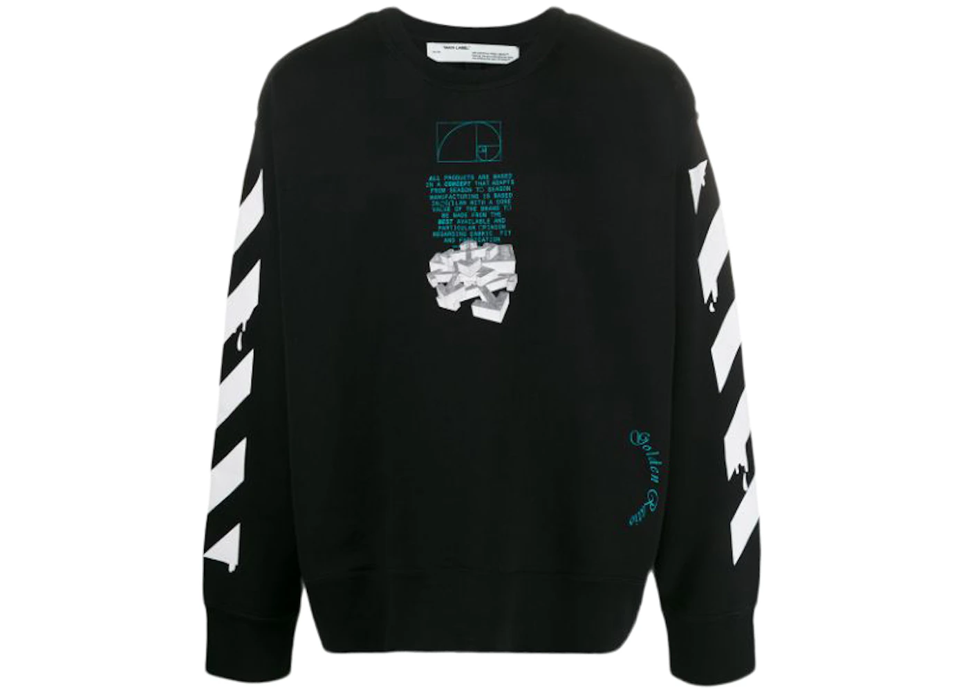 OFF-WHITE Dripping Arrows Incompiuto Sweatshirt Black Men's SS20