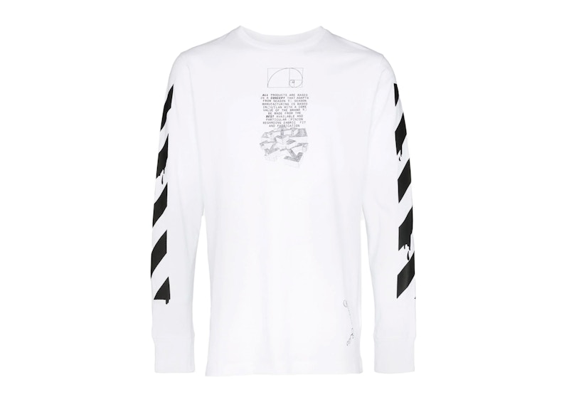 OFF-WHITE Dripping Arrows Print Cotton T-Shirt White Men's - SS21 - US