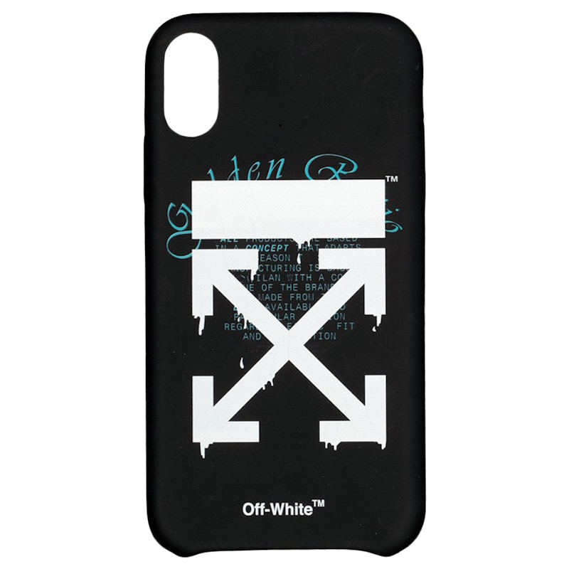 OFF-WHITE Dripping iPhone XR Case Black/White - SS20 - US