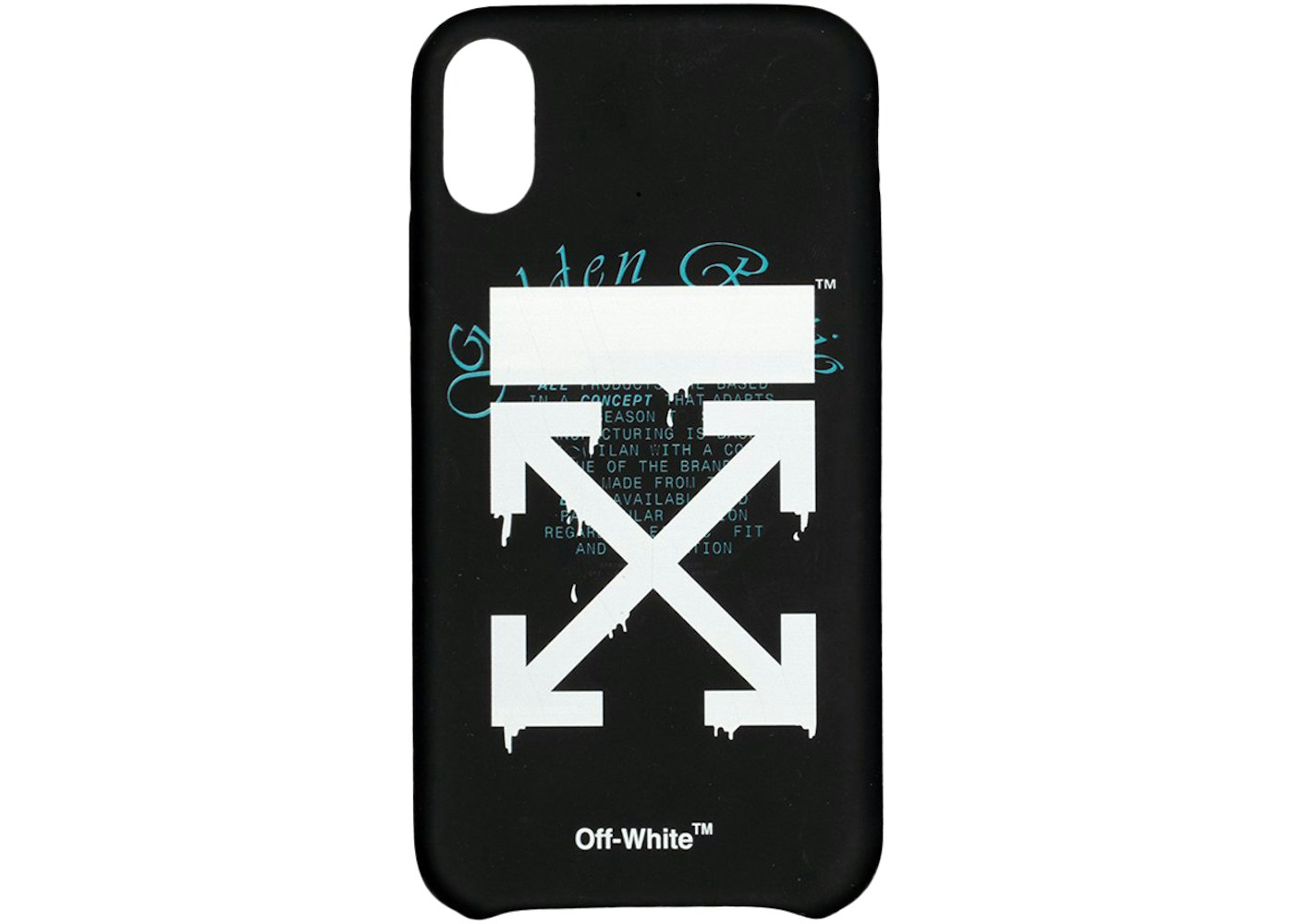 Off White Dripping Iphone Xs Max Case Black White Ss Off White Dripping Iphone Xs Max Case Black White Ss
