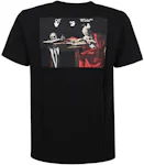 OFF-WHITE Drowning Man Logo Caravaggio Saint Jerome Writing Print T-Shirt Black/Multi