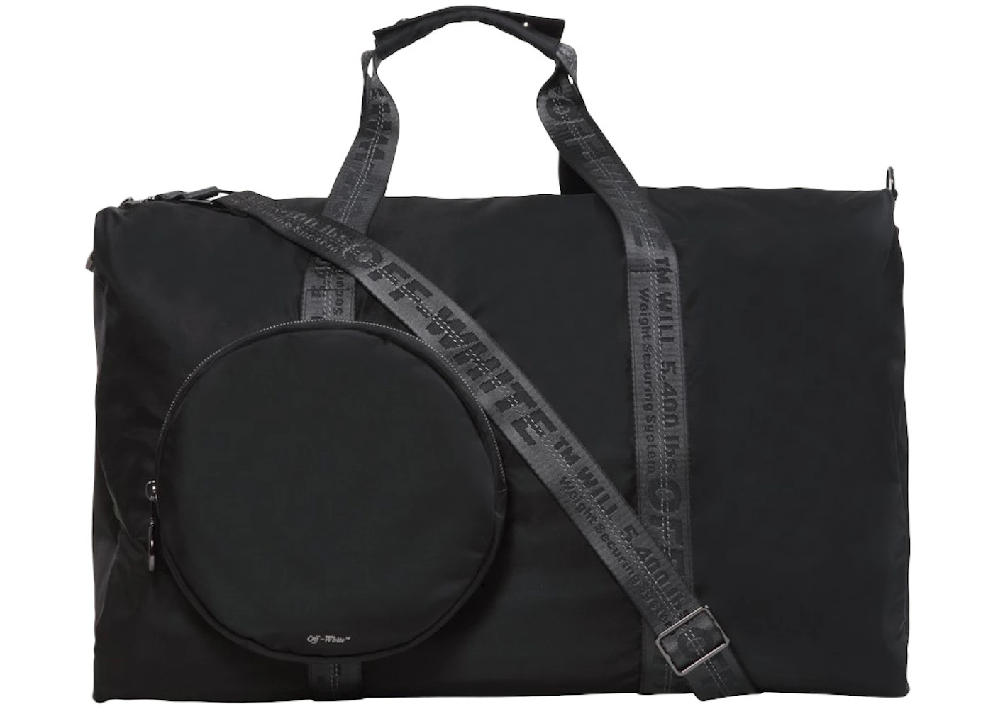 OFF-WHITE Duffle Bag Black in Polymide with Gunmetal - US