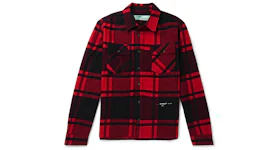 OFF-WHITE Embellished Checkered Flannel Shirt Black/Red/White