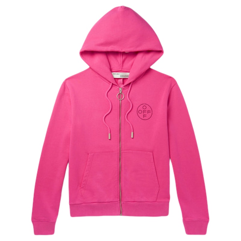 Off pink hoodie on sale