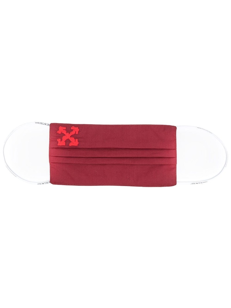 OFF-WHITE Embroidered Arrows Mask/Bag Bordeaux Red