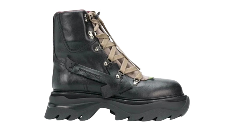Pre-owned Off-white Offwhite Equipment Platform Boot Sneakers In Black/beige In Multi