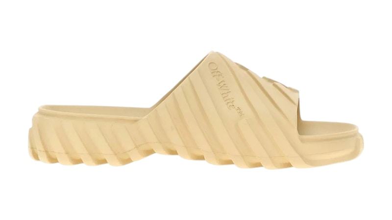 Pre-owned Off-white Men's Offwhite Exploration Sliders Sneakers In Angora In Brown