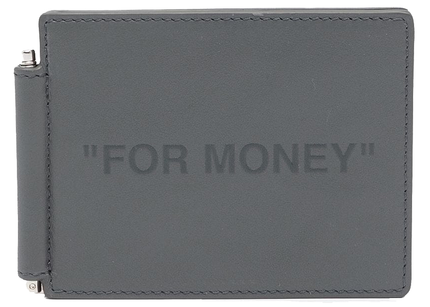 For Money bi-fold wallet in black