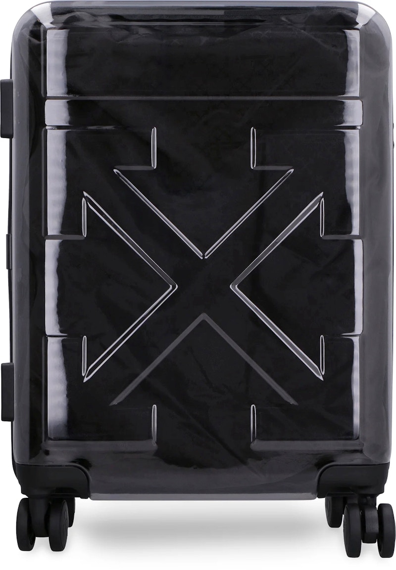 OFF-WHITE "FOR TRAVEL" Quote-Motif Bagagli traslucidi