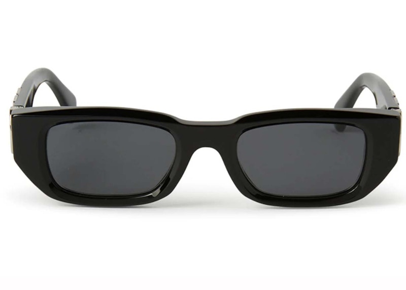 Pre-owned Off-white Offwhite Fillmore Square Sunglasses In Black/dark Grey (oeri124s24pla0011007/fr)