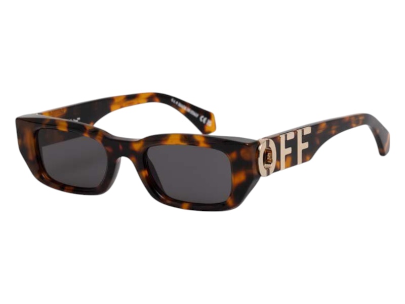 Pre-owned Off-white Offwhite Fillmore Sunglasses In Havana Dark Grey (oeri124s24pla0016007/fr)