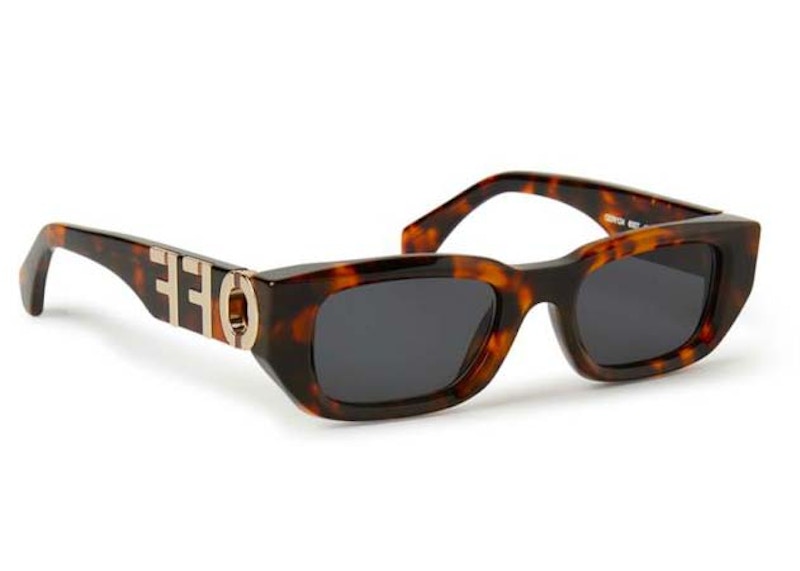 Pre-owned Off-white Offwhite Fillmore Sunglasses In Havana (oeri124s24pla0016007)
