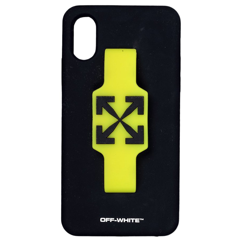 OFF-WHITE Finger Grip iPhone XS Case Black/Yellow - SS20 - US