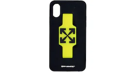 OFF-WHITE Finger Grip iPhone XS Case Black/Yellow