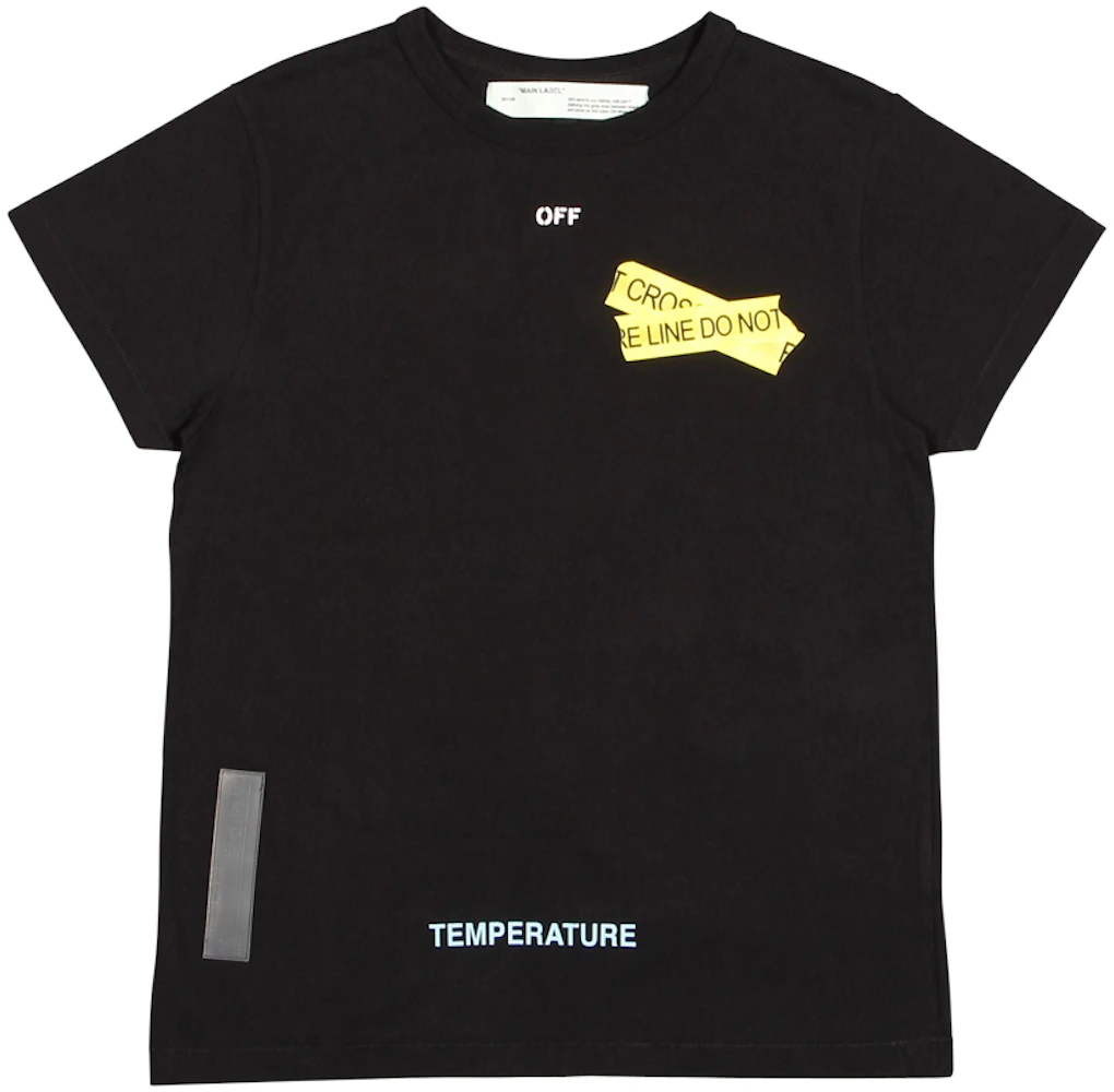 OFF-WHITE Firetape S/S T-Shirt Black SS18 - GB