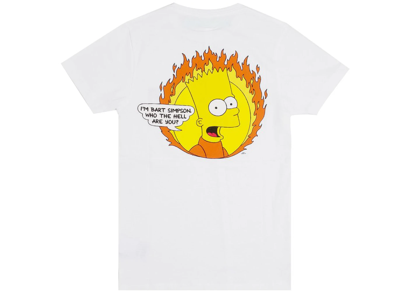 Maglia off white bart simpson discount