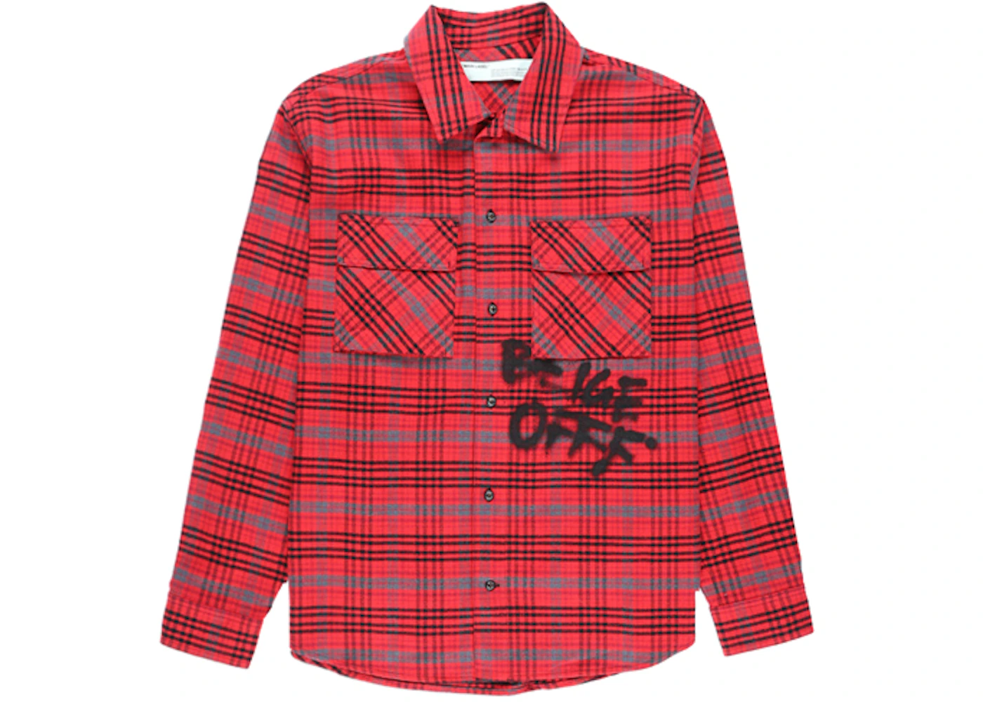 OFF-WHITE Flannel Shirt Red/Black Men's FW19 US
