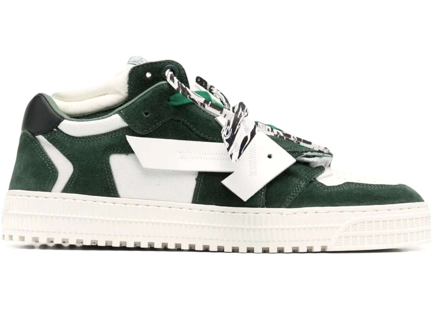 OFF-WHITE Floating Arrow Low White Green Men's - OMIA151S21LEA0010155 - US