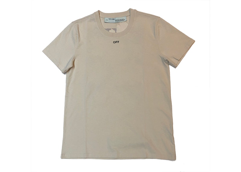 tan off white shirt