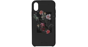 OFF-WHITE Flowers iPhone X Case Black/Bordeaux