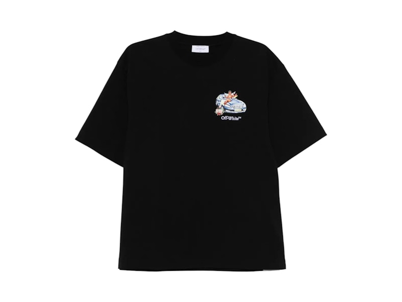 Pre-owned Off-white Men's Off Off Fresco Arrow Skate Short Sleeve Tee Shirtin Black/white In Multi